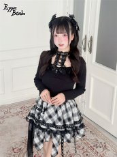 画像7: 【送料無料】Q631チェックベルトレースフリルスカパン《予約受付》 (7)