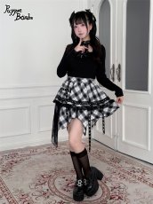 画像9: 【送料無料】Q631チェックベルトレースフリルスカパン《予約受付》 (9)