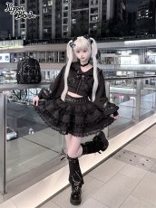 画像3: 【送料無料】Q644スタッズベルトフリルスカパン《予約受付》 (3)