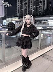 画像4: 【送料無料】Q644スタッズベルトフリルスカパン《予約受付》 (4)