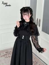 画像2: 【送料無料】Q653ケープレースアップロングワンピース《予約受付》 (2)