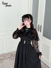 画像4: 【送料無料】Q653ケープレースアップロングワンピース《予約受付》 (4)