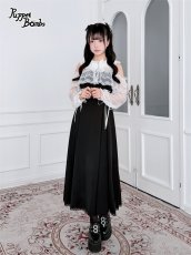 画像2: 【送料無料】Q654レーススリーブオフショルワンピース《予約受付》 (2)