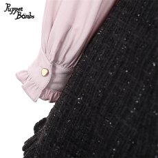 画像6: 【PuppetBombs】Q65 レイヤード風ツイードワンピース (6)