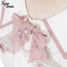 画像2: 【Puppet Bombs】Q66 お袖2Wayレース切り替えブラウス【30％OFF】 (2)