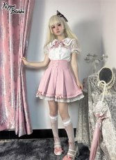 画像10: 【Puppet Bombs】Q66 お袖2Wayレース切り替えブラウス【30％OFF】 (10)