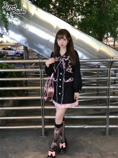 画像17: 【Last one】【PuppetBombs】Q71ジャケットレイヤード風ツイードワンピース【50％OFF】 (17)