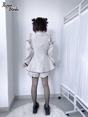 画像19: 【PuppetBombs】Q76 スクエアオフショルツイードセットアップ【50%OFF】 (19)