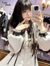 画像6: 【PuppetBombs】Q76 スクエアオフショルツイードセットアップ【50%OFF】 (6)