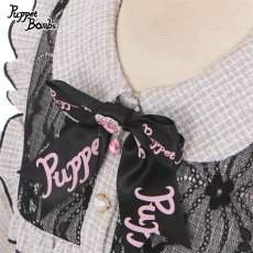 画像3: 【PuppetBombs】Q76 スクエアオフショルツイードセットアップ【50%OFF】 (3)