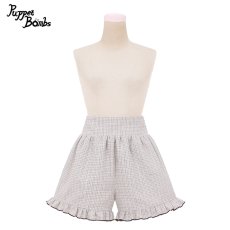 画像4: 【PuppetBombs】Q76 スクエアオフショルツイードセットアップ【50%OFF】 (4)