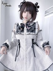 画像12: 【PuppetBombs】Q76 スクエアオフショルツイードセットアップ【50%OFF】 (12)