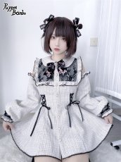 画像15: 【PuppetBombs】Q76 スクエアオフショルツイードセットアップ【30%OFF】【期間限定】 (15)