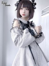 画像9: 【PuppetBombs】Q76 スクエアオフショルツイードセットアップ【30%OFF】【期間限定】 (9)