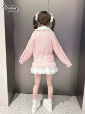 画像10: 【Puppet Bombs】Q80 Vネックハートボタンカーディガン (10)