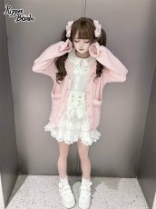 画像2: 【Puppet Bombs】Q80 Vネックハートボタンカーディガン (2)