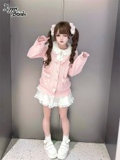 画像9: 【Puppet Bombs】Q80 Vネックハートボタンカーディガン (9)