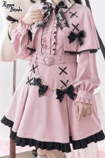 画像14: 【Puppet Bombs】Q84 ケープ付きリボンワンピース (14)