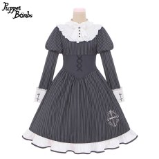 画像1: 【Last one】【Puppet Bombs】Q85 コルセットデザインシスターワンピース【30%OFF】 (1)