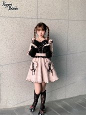 画像7: 【Last one】【Puppet Bombs】Q94 ショルダーレース切り替えブラウス【30％OFF】 (7)