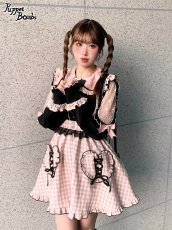 画像13: 【Last one】【Puppet Bombs】Q94 ショルダーレース切り替えブラウス【30％OFF】 (13)