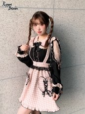 画像12: 【Last one】【Puppet Bombs】Q94 ショルダーレース切り替えブラウス【30％OFF】 (12)