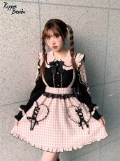 画像8: 【Last one】【Puppet Bombs】Q94 ショルダーレース切り替えブラウス【30％OFF】 (8)