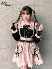 画像10: 【Last one】【Puppet Bombs】Q94 ショルダーレース切り替えブラウス【30％OFF】 (10)