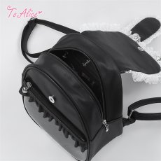 画像2: 【送料無料】QP31レースアップうさ耳リュック《予約受付》 (2)