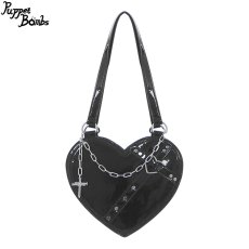 画像5: 【PuppetBombs】QP6 クロス×ハート2wayバッグ【30%OFF】 (5)