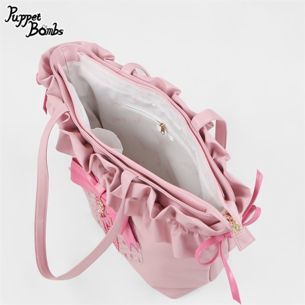 【アンティ】ドール　女の子　ドレス　服　冒険　王女　カバン　バッグ PuppetBombs】QP8 魔法少女♥フリルトートバッグ - To Alice