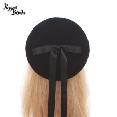 画像2: 【PuppetBombs】QS142ロングリボンベレー帽 (2)