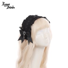 画像1: 【PuppetBombs】QS176 小悪魔リボンヘッドドレス風カチューシャ (1)