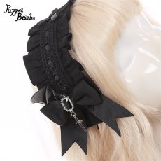 画像2: 【PuppetBombs】QS176 小悪魔リボンヘッドドレス風カチューシャ (2)