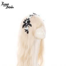 画像1: 【Puppet Bombs】QS184 おめかしリボンカチューシャ (1)