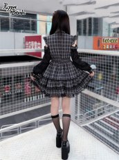 画像10: 【PuppetBombs】QS207ハートビジューリボン付きフリルカチューシャ (10)