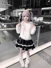 画像11: 【Puppet Bombs】QS222 パールチェーン×ビジューリボンクリップセット (11)