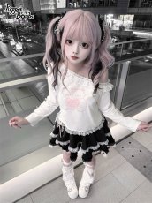 画像6: 【Puppet Bombs】QS222 パールチェーン×ビジューリボンクリップセット (6)