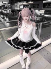 画像7: 【Puppet Bombs】QS222 パールチェーン×ビジューリボンクリップセット (7)