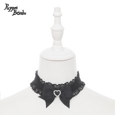 画像1: 【送料無料】QS236 ハートリボンチョーカー《予約受付》【計5000円以上】 (1)