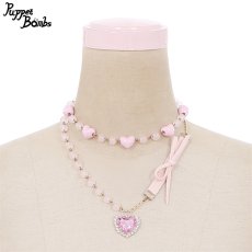 画像1: QS25 キラキラハートチョーカー【30％OFF】 (1)