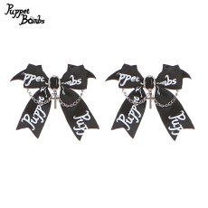 画像1: 【PuppetBombs】QS5 小悪魔×クロスリボンヘアクリップ (1)