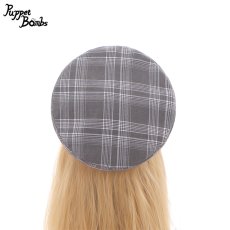 画像2: 【PuppetBombs】QS50 探偵チェックベレー帽 (2)