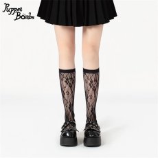 画像4: QS9 レーシーハイソックス (4)