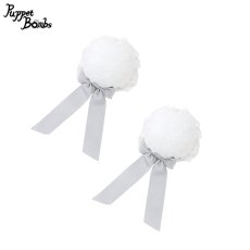 画像1: 【PuppetBombs】QS91 レーシーリボンお団子カバー (1)