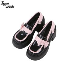 画像1: 【Last one】【Puppet Bombs】QZ11 ピンクリボンエナメルローファー【30％OFF】 (1)