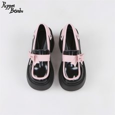 画像2: 【Last one】【Puppet Bombs】QZ11 ピンクリボンエナメルローファー【30％OFF】 (2)