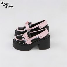 画像3: 【Last one】【Puppet Bombs】QZ11 ピンクリボンエナメルローファー【30％OFF】 (3)