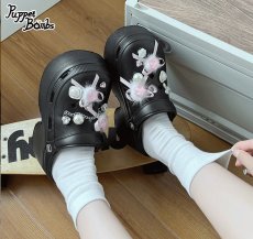 画像13: 【PuppetBombs】QZ14 ぷっくりデコ厚底サンダル (13)