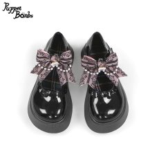 画像2: 【Last one】【Puppet Bombs】QZ15パール×リボンパンプス【30％OFF】 (2)